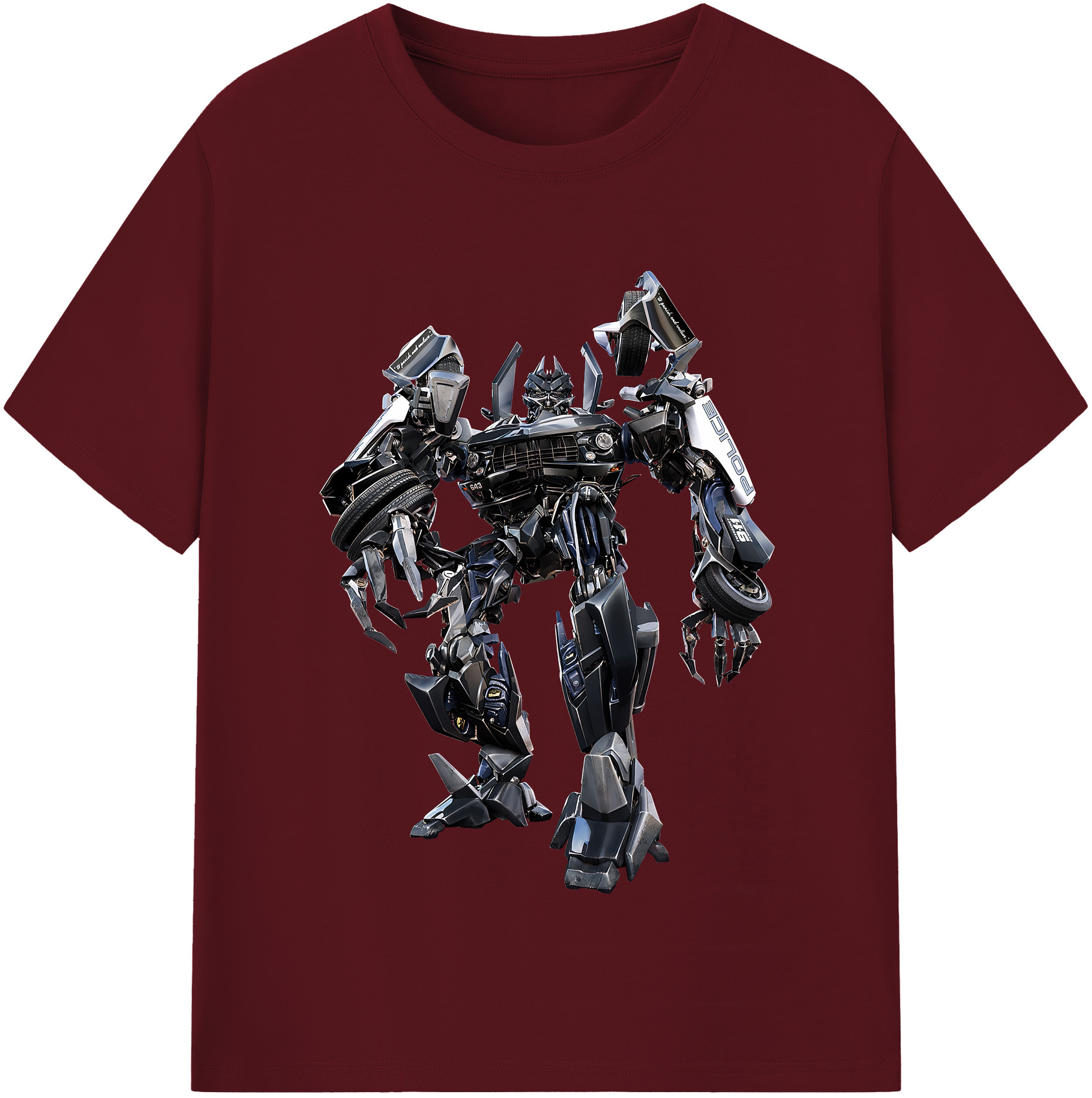 （画像用） Transformers トランスフォーマー 綿100％半袖Tシャツ（フロントプリント）